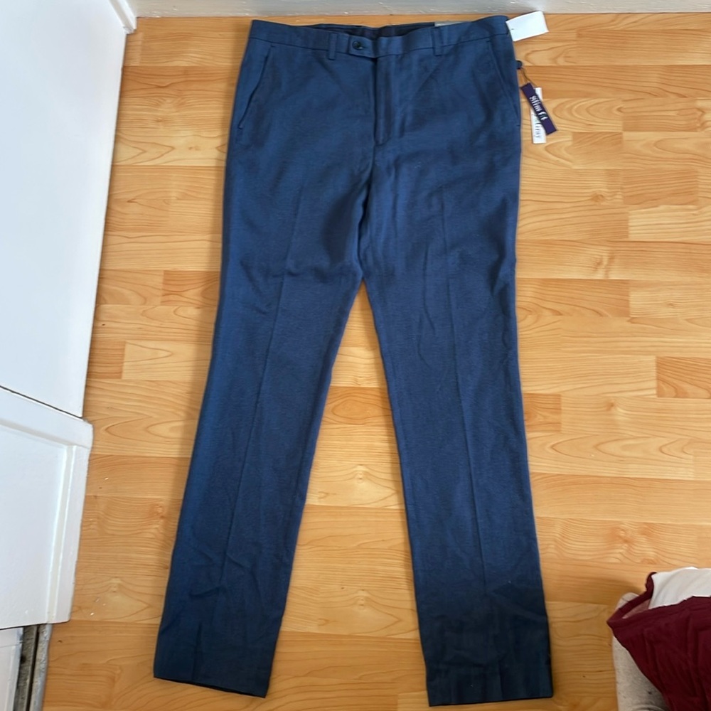 NWT Paisley and Gray Slim Fit Slack